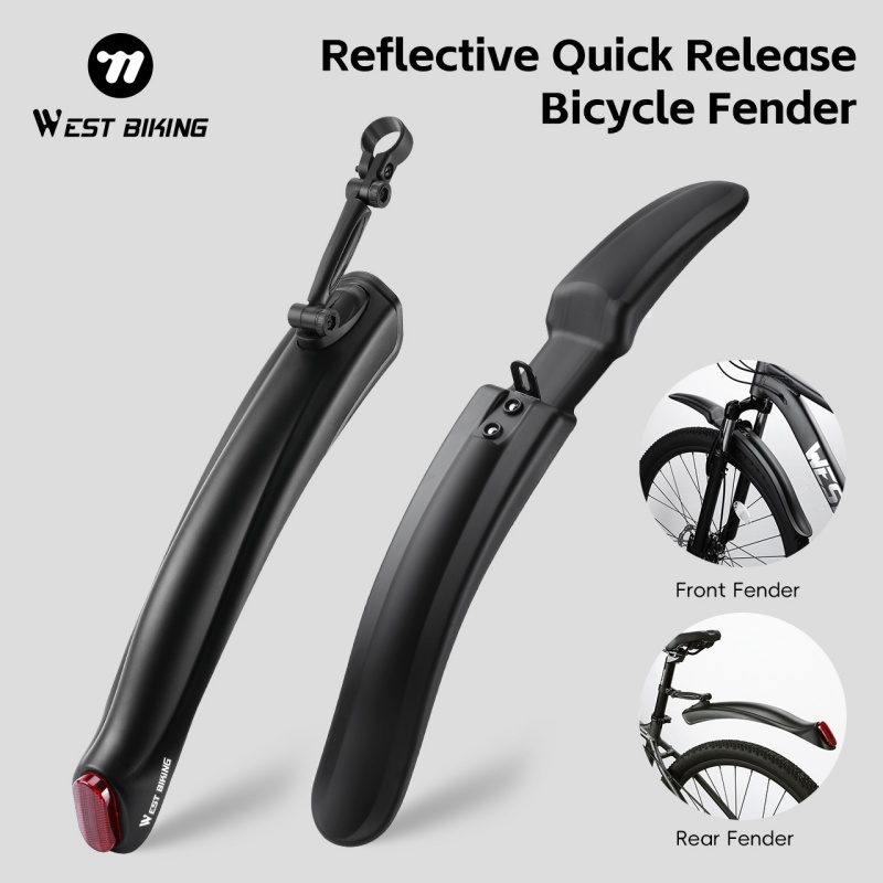 Fender Mudguard Set - WEST BIKING-guardabarros reflectante para bicicleta de