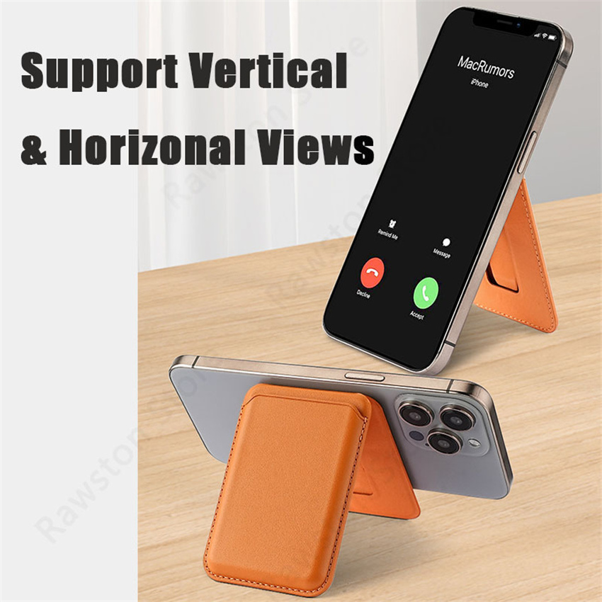 Funda tipo billetera de cuero  - Kickstand Adjustable reseña y precio
