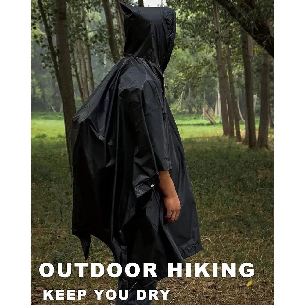 Poncho de lluvia impermeable l - Cycling Rain Jacket Commute reseña y precio